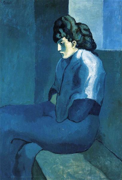 Pablo Picasso Classical Oil Painting Melancholy Woman